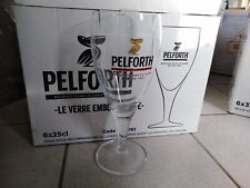 6 verres bière Pelforth pied Double Jauge 33cl 50cl Pint no Grimbergen affligem 