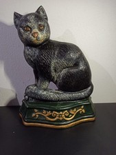 Ancien Chat en fonte- bloque porte ou cale porte