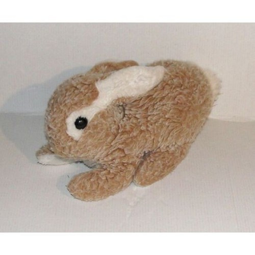 Peluche lapin marron beige - peluche,