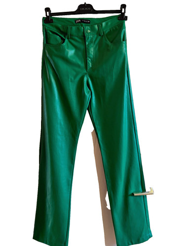 Zara pantalon simili - pantalon, cuir