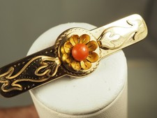 BROCHE ANCIENNE PLAQUE OR