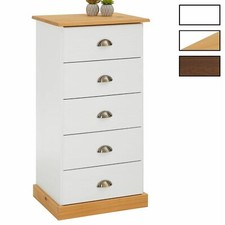 Chiffonnier commode 5 tiroirs en pin massif