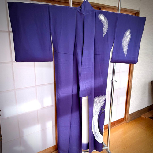 Luxueux kimono soie - luxueux, violet