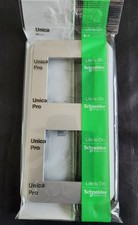 Scheinder Unica Pro  Plaque de finition - Alu - 2 postes (NU400430) Neuf 