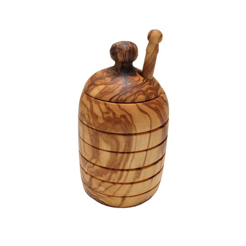 Pot miel bois d olive - bois, d'olive