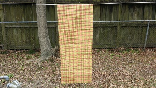 Yellow red green plaid - yellow, rod