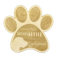 Teckel à poil dur sous-verre