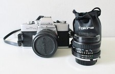 MINOLTA SRT 101b Lens MC Rokkor-PG 50mm 1:1.4 + Tokina RMC 28mm 1:2.8 + Manuel