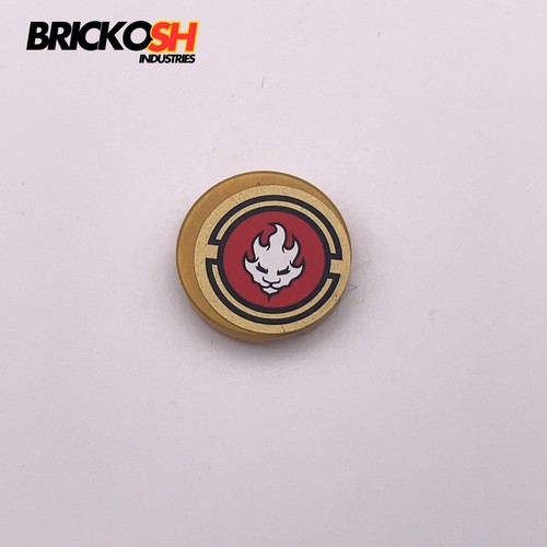 Lego 4150pb129 tile - round, 2x2