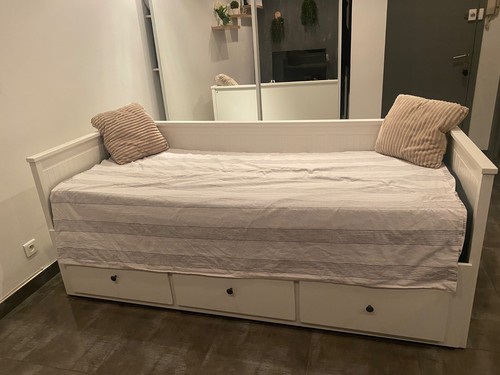 Lit banquette bois - bois, 2