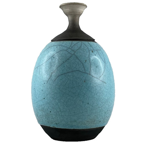 Vase raku céramique bernard - raku,