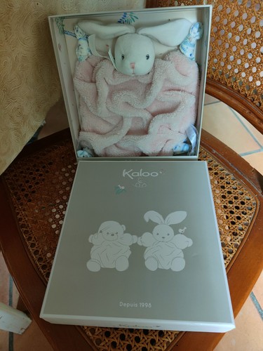Doudou lapin plume - doudou,
