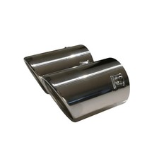 Conseils D'Échappement Embout pour Seat Altea + XXL 2x70mm Inox Très Brillant
