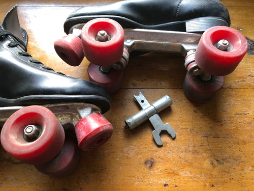Ancienne paire patin a - paire, de