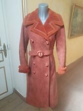 CHRISTIAN DIOR Vintage Superbe Manteau long Peau Lainee/Mouton retourné  T 38