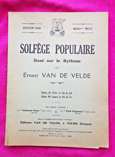 Livre ancien solfège - livre,