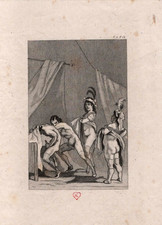 Gravure XIXe - Scène