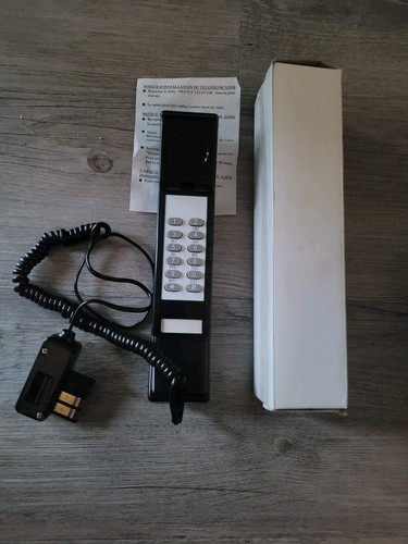 Téléphone vintage noir - ,