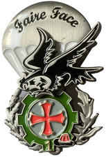 INS. MIL. TRAIN / PARA : " 1°RTP / 1°COMPAGNIE DE SOUTIEN DE LA 11° B.P. " DELS.