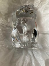 Figurine chat en cristal de