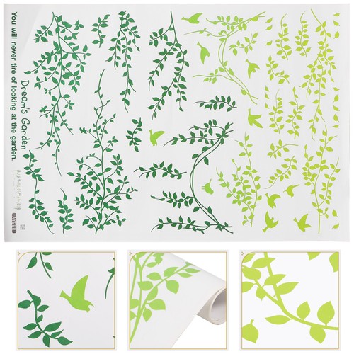 Autocollant mural feuilles - ,