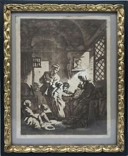 Aquatinta Vers 1700 Intérieur