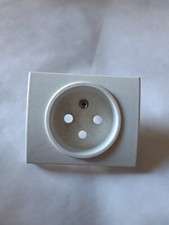 Legrand Sagane Silex (blanc moucheté) Enjoliveur de prise 2P+T réf 857 40/85740