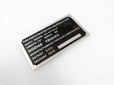 3X Plaque Signalétique Fits