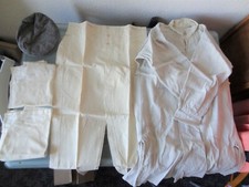 ancien lot de vêtements des années 40 : pantalon, chemise, caleçons couture 