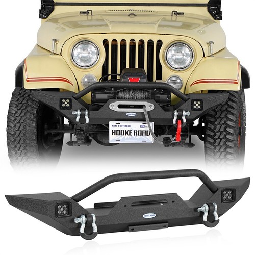 Front bumper winch - winch, plate