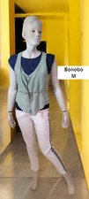Bonobo Jeans Heritage Taille 38  Superbe gilet ou chemise gris vert en lin