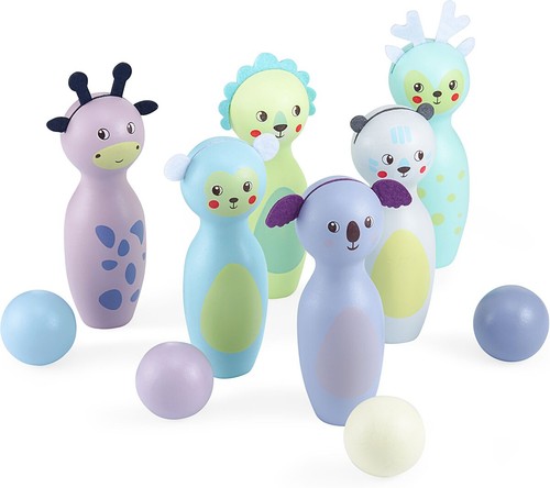 Jeux quille bowling bois - de,