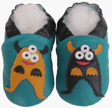 Chaussons en cuir souple