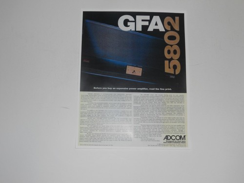 Adcom gfa 5802 audiophile - adcom,