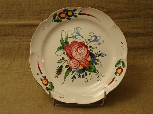 Assiette faïence décor - en, à