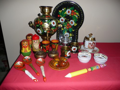 Russian hand painted - hand, samovar