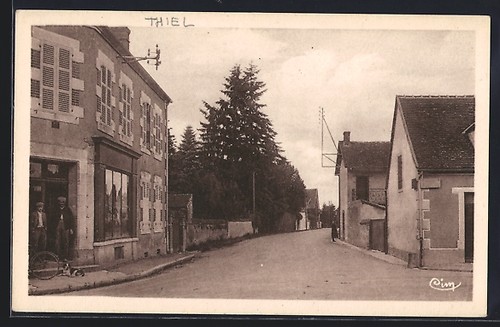 Cpa thiel sur acolin - route, de