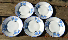 5 assiettes à dessert Art Deco Vintage 12 côtés  Art deco French Dessert Plates