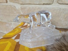 STATUE PRESSE PAPIERS FIGURINE OURS POLAIRE CRISTAL D'ARQUES..... 