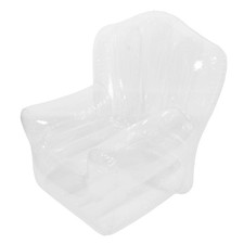  Canapé gonflable transparent en PVC - Chaise longue portable pour camping,