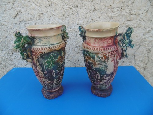 Paire vase chinois en - de,