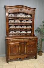 ANCIEN BUFFET VAISSELIER EN BOIS  merisier  meuble 19 ème 