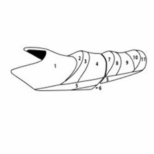 Yamaha Fx Cruiser Ho, Sho, Svho 2014-2017 Personnalisé Siège Housse BlackTip