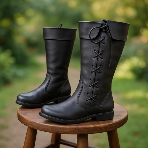 Bottes médiévales cuir - médiévales, en