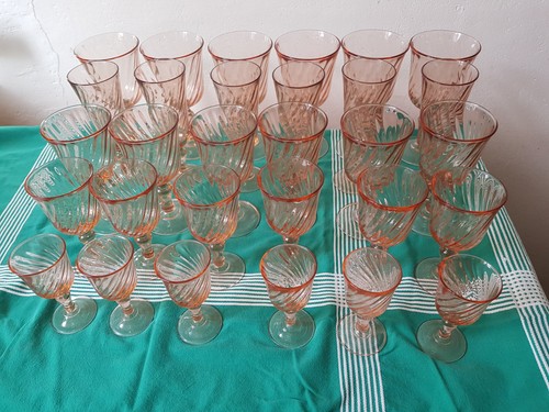 Arcoroc rosaline lot 30 - lot,