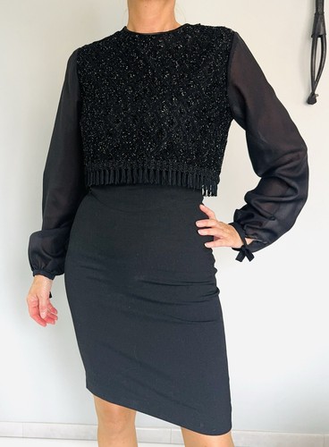 Blouse nylon vaporeuse crop - nylon,