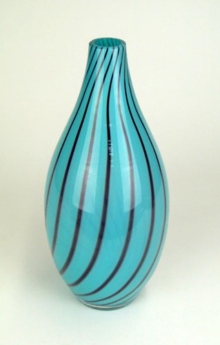 Italian art glass vase - italian,