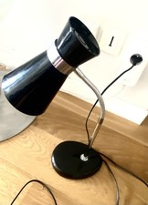 Lampe Diabolo bureau Métal Noir 70 luminaire light vintage design ancien Objet
