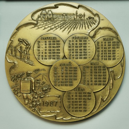 Médaille calendrier le - mÉdaille,, "
