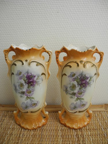 Paire vases anciens déco - vases,